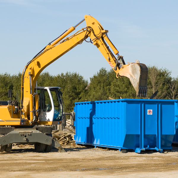 what size residential dumpster rentals are available in Toughkenamon Pennsylvania